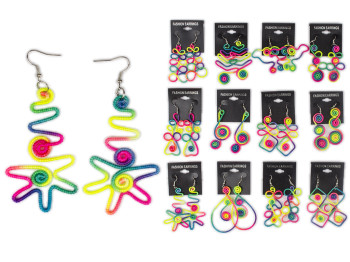 Серьги Кислотные (нитка на металле)