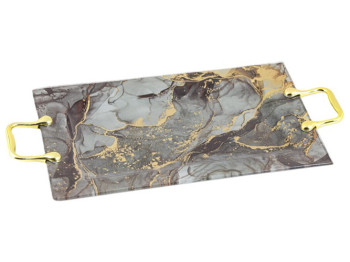 Блюдо с ручками Viva Marble Rock, 35х22,5см, 6900069432139