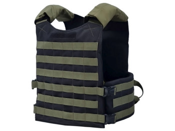 Плитоноска з плитами (пряжка-фастекс), клас 4, товщина плит 7мм, чорна