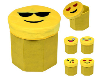 Тумба-пуф складной Smile, 30x30x28см