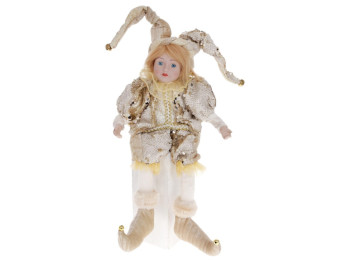 Игрушка музыкальная Арлекин, с функцией движения головы, 18,5×8,3×43,2см, цвет шампань