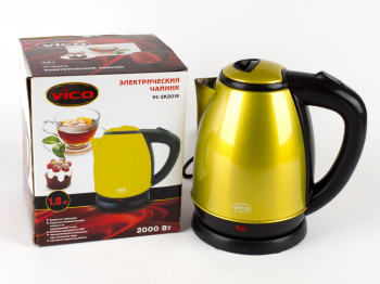 Чайник электрический "Vico" желтый 1,8л 2000Вт