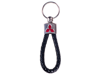 Брелок кожзам. плетеный 1шт MITSUBISHI