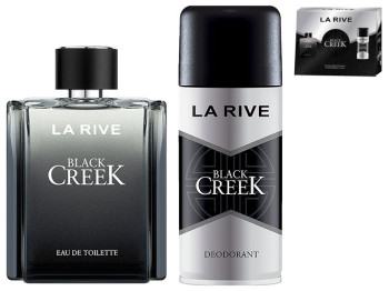 Набір подарунковий чоловічий La Rive Black Creek (туалетна вода 100мл, дезодорант 150мл)