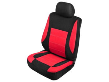 Набір чохлів VSC-191056P-6 Polyester передній (ціна за набір 6шт) чорно-червоний