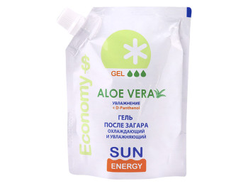 Охлаждающий гель "Sun Energy" после загара с Алоэ Вера дой-пак 200 мл