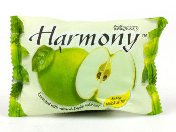 Мыло туалетное твердое "Harmony" Яблоко - увлажняющее 75гр Индонезия