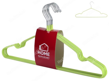 Набір вішалок для одягу Idea Home Green 40,5х21х0,3см (ціна за набір 8шт) 21346