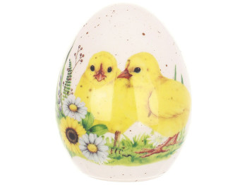 Декор керамічний яйце Happy Easter, 7,5x7,5x9,6см