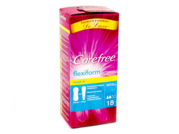 Прокладки ежедневные Carefree "FlexiForm White Aroma" 2капли 18шт