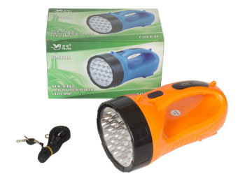 Фонарь ручной YAJIA 19 LED. Встроенный аккумулятор.