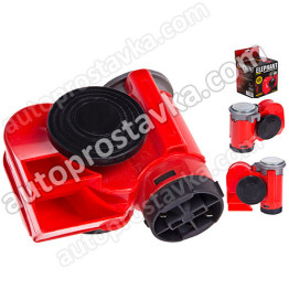 Сигнал возд CA-10355/Еlephant/"Compact"/12V/красный/color box