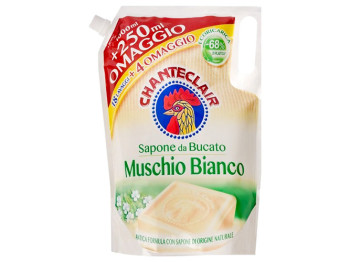 Гель для стирки Chante Clair Muschio Bianco универсальный, с марсельским мылом, запаска 1,25л