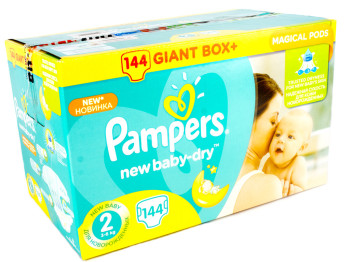 Подгузники Pampers "New Baby-Dry" (3-6 кг) 144шт