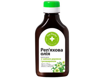 Реп'яхова олія "Домашній доктор" з чайним деревом і розмарином антисеборейний 100мл