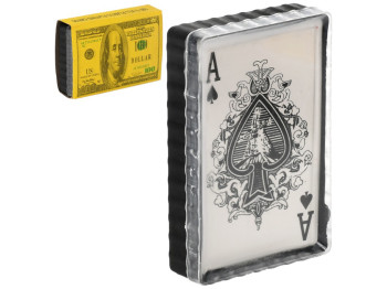 Карты игральные Dollar, пластик, бумага, 9×6см, цвет золотистый, 54шт