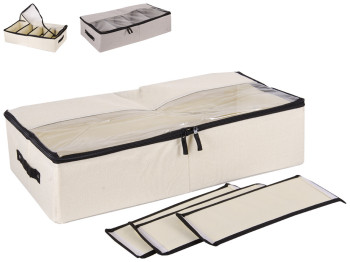 Органайзер для обуви, 3 съемных разделителя 58х30х14см