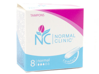 Тампоны Normal Clinic normal 3капли (цена за уп. 8шт) TGN012