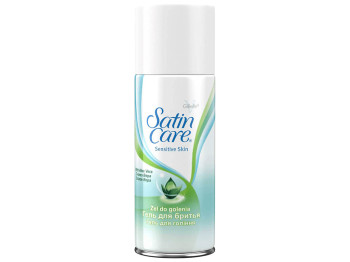 Гель для гоління Gillette Satin Care Sensitive Skin з алое, для чутливої шкіри 75мл