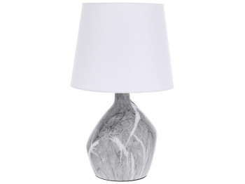 Настольная лампа с тканевым абажуром Marble Grey D23*39см 242-212
