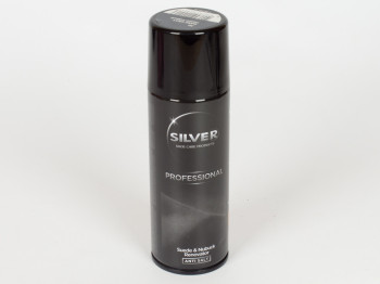 Спрей-краска восстанавливающая Silver PRO для нубука и замши (темно-серый цвет) 200мл