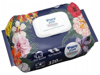 Влажные салфетки Pure fresh Glamоur Glamоur Flaming МІХ, 120шт