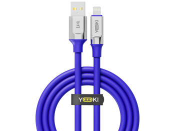 Кабель Yoki Ultra, USB-A — Lightning, 12W, 1,2м, Синий