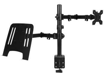 Кронштейн настільний Smart Case M074, для монітора 10-27 та ноутбука 12-17, алюміній, колір чорний