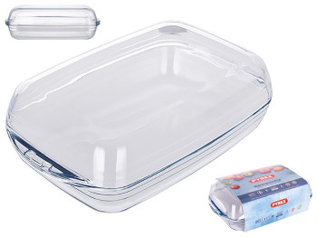 Кастрюля стеклянная прямоугольная Pyrex, 5,2л, 3425715632105