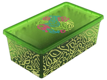 Коробка Qutu Light Box с крышкой Fluorescent Green, 5л