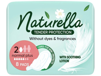 Прокладки гігієнічні Naturella Normal Plus Ніжний Захист, 5крапель, 8шт
