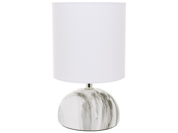 Настольная лампа с тканевым абажуром Marble, 14х23см, цвет - белый