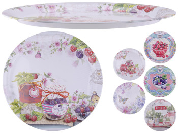 Поднос круглый металлический D41х1,8см