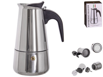 Кофеварка гейзерная Espresso Maker на 4 кофейных чашки, 200мл, MH-5172-4