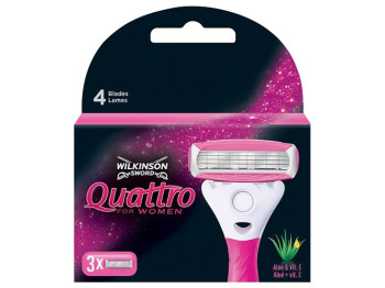 Картриджи сменные женские Wilkinson Quattro Women 3шт