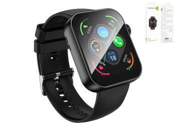 Смарт-часы Borofone BD13, 1.83 дюйма, bluetooth 5.0, спортивные режимы, цвет черный