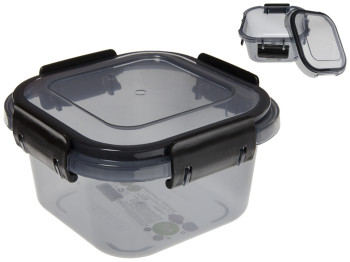 Контейнер универсальный Ал-Пластик Limited line квадратный черный 12,1х12,1х6,8см 500мл