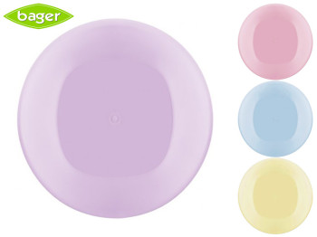 Тарелка круглая пластиковая Bager Clover Mix 18см (цвета ассорти) 30698