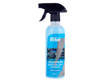 Полироль для пластика и винила VITOL, 400мл, Новая машина