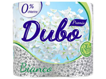 Туалетная бумага Диво Premio Bianco трехслойная, 4 рулона, белая