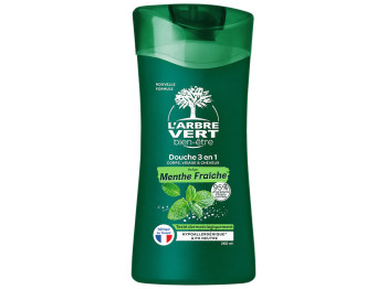 Крем-гель для душа 3 в 1 L’Arbre Vert Fresh Mint, для мужчин, 260 мл