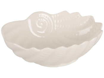 Блюдо Led Shell Shell, овальное, фарфор, 16×12×5см, цвет белый