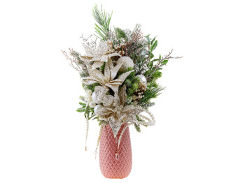 Новогодняя композиция в вазе, 50х30х80см