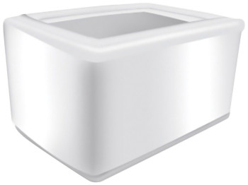 Тримач для паперових серветок Pro service, з холдером для реклами, пластиковий, білий, 57104200