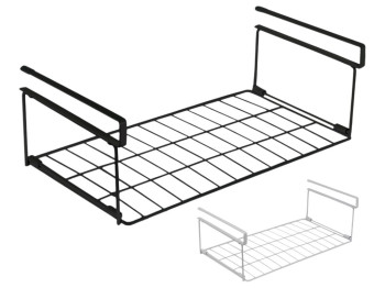 Полка для обуви навесная S, металл, 40×20×13см, цвет черный