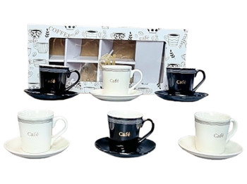 Сервіз кавовий Кавярня 140мл (ціна за набір 12 предметів)