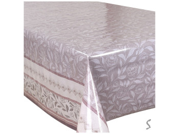 Клейонка Glossy, 3 шари, на тканинній основі, глянсова, 1,37×20 м,дизайн з орнаментом(ціна за рулон)