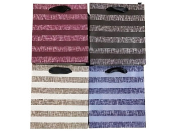 Пакет подарунковий паперовий Striped M, 26x32x10см