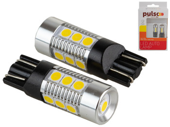 Лампа Pulso габаритные LED T10/W2.1x9.5d 9SMD-3030, 9-18v, 320lm (цена за 2шт) (LP-66163)