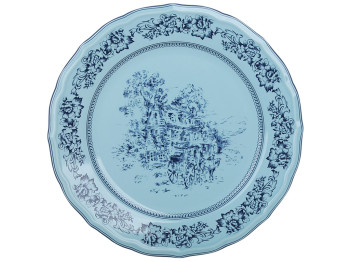 Тарелка Heritage Toile Collection фарфоровая французская бирюза 27×2.5 см